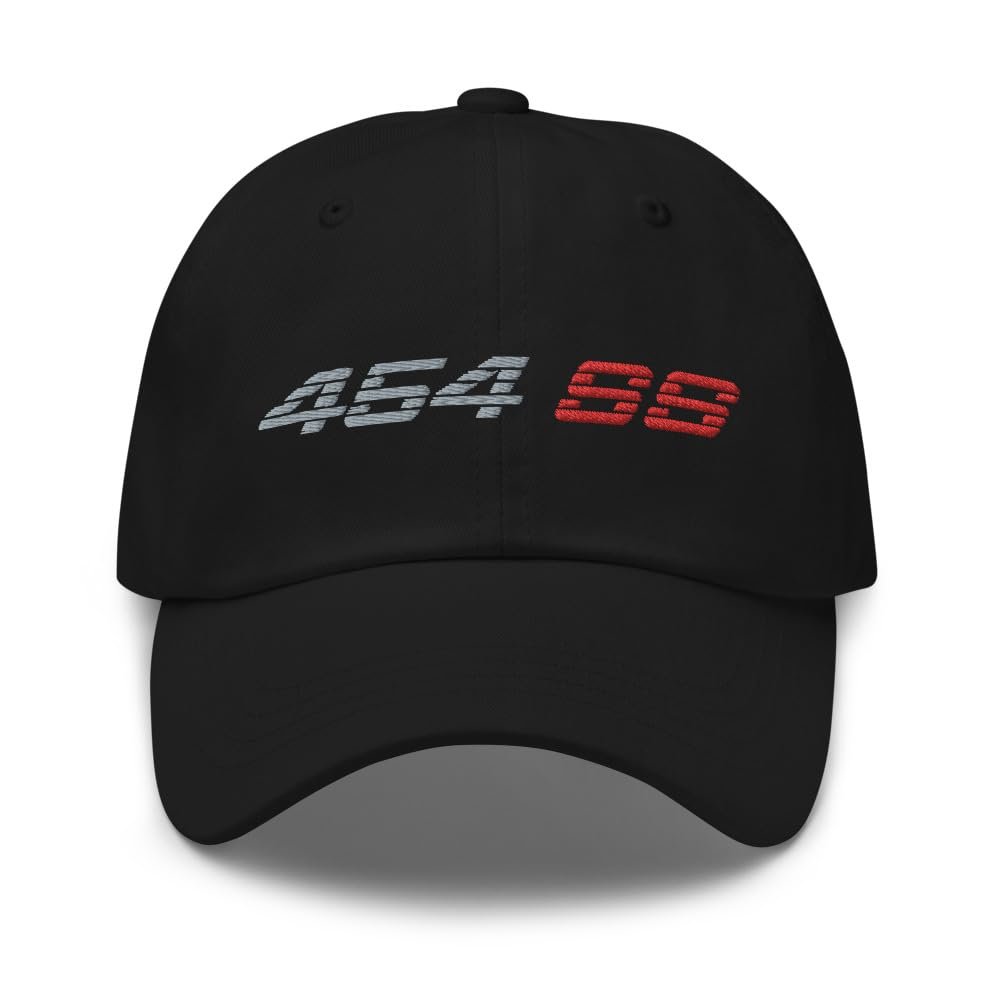 1990s Chevy 1500 454 SS Truck Bed Emblem Dad Hat for Classic American Pickup Trucks Owners Black