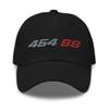 1990s Chevy 1500 454 SS Truck Bed Emblem Dad Hat for Classic American Pickup Trucks Owners Black view 1