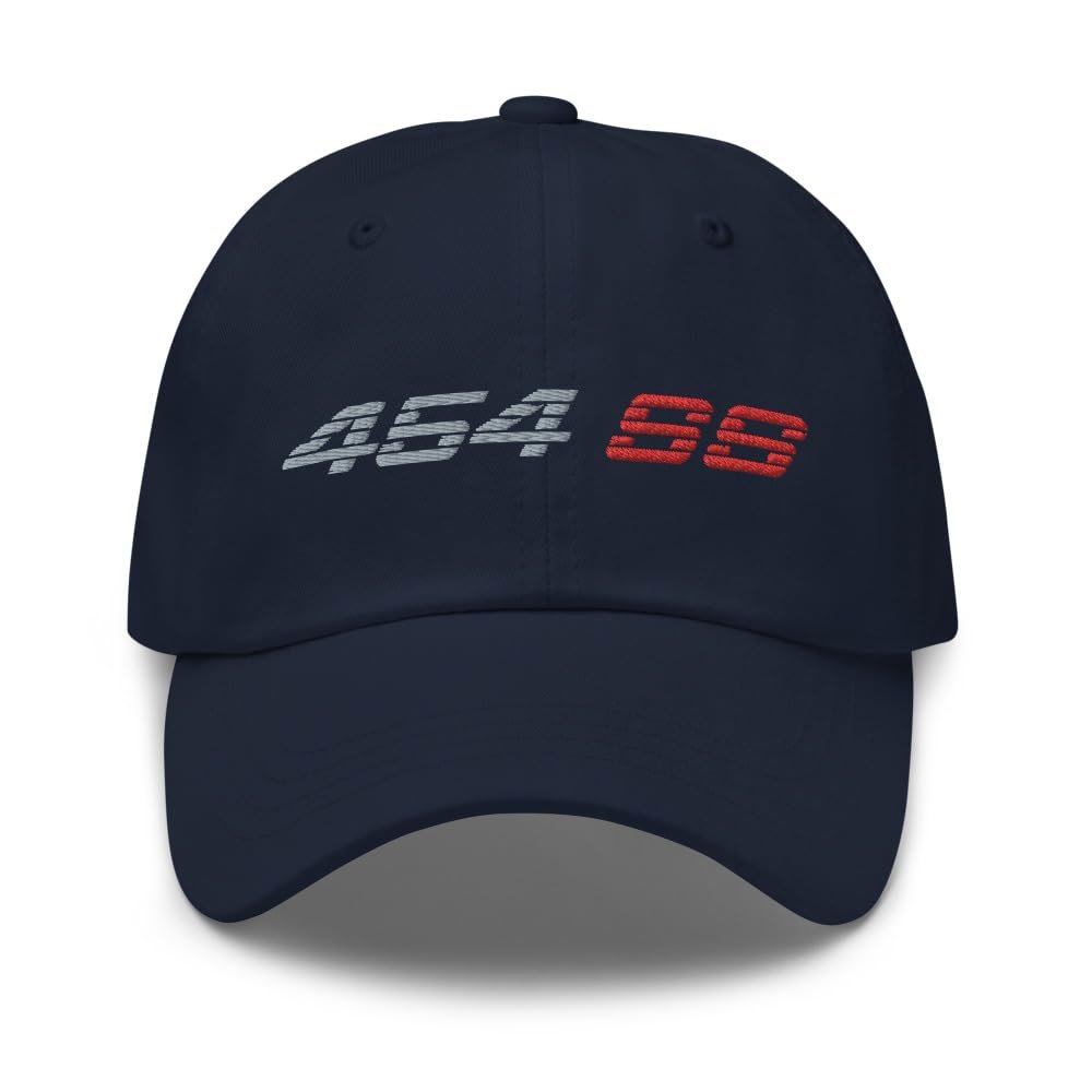 1990s Chevy 1500 454 SS Truck Bed Emblem Dad Hat for Classic American Pickup Trucks Owners Navy