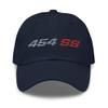1990s Chevy 1500 454 SS Truck Bed Emblem Dad Hat for Classic American Pickup Trucks Owners Navy view 1