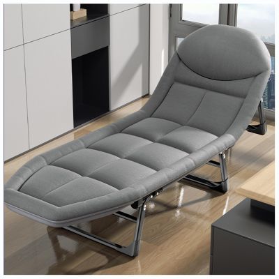 ZTGL A,200x64cm, Camping Cot for Adults, Lounge Chair Outdoor, Folding Layout Tanning Lounger, Portable Sleeping Bed, Oversized Padded Chaise Lounge with Cushion