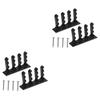 SUPVOX 4pcs Arrow Wall Hanger Bracket Sturdy Decorative Holder Rack Screws Easy to Install for Living Room Bedroom and Displays Black view 1
