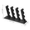 SUPVOX 4pcs Arrow Wall Hanger Bracket Sturdy Decorative Holder Rack Screws Easy to Install for Living Room Bedroom and Displays Black view 3