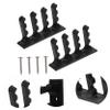SUPVOX 4pcs Arrow Wall Hanger Bracket Sturdy Decorative Holder Rack Screws Easy to Install for Living Room Bedroom and Displays Black view 4
