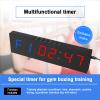 GQMYCDM Portable Gym Timer, LED Workout Colck Count Down/Up Clock, Home Gym Accessories, Ultra-Clear Digital Display, Multi-Scenes with Remote view 3