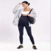 POSHDIVAH Women's Maternity Workout Leggings with Pockets Over The Belly Pregnancy Soft Athletic Work Yoga Pants Deep Navy Medium view 3
