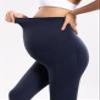 POSHDIVAH Women's Maternity Workout Leggings with Pockets Over The Belly Pregnancy Soft Athletic Work Yoga Pants Deep Navy Medium view 4