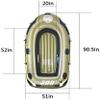 CukUJH Inflatable Kayak, Inflatable Boat Series, Travel Kayak 3-Person PVC Inflatable Kayak with Paddles and Air Pump view 2