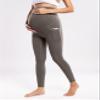 POSHDIVAH Women's Maternity Workout Leggings with Pockets Over The Belly Pregnant Activewear Exercise Work Yoga Pants Coffee X-Large view 4