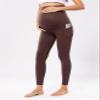 POSHDIVAH Maternity Workout Leggings with Pockets Taupe X-Large view 4