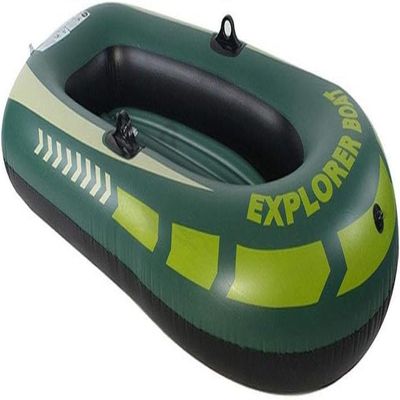 CukUJH Adult Inflatable Raft, Inflatable Boat with Paddles, Small Raft Kayak Fishing Boat