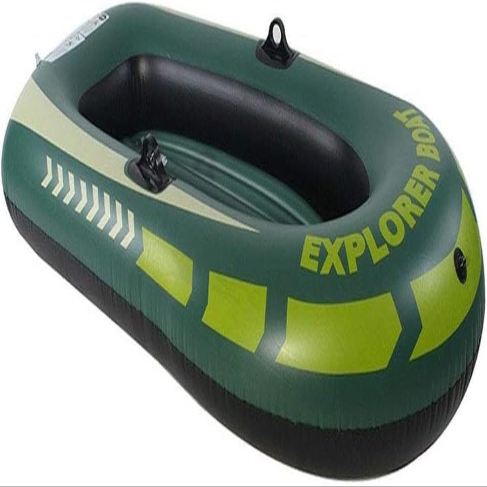 CukUJH Adult Inflatable Raft, Inflatable Boat with Paddles, Small Raft Kayak Fishing Boat