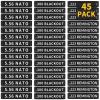 45 Pack Miaozhun Magazine Marking Bands, 5.56 NATO, .223 Remington, .300 Blackout Magazine Caliber Identification (Black - White) view 1