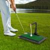 CILDON Golf Swing Trainer(Height Adjustable), Golf Training Equipment with 360 Automatic Ball Return, Golf Swing Practice Mat Training Aid, Golf Swing&Hitting Trainer for Indoor Outdoor Home view 3
