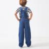 GRANDWISH Boys Bib Denim Overalls with Adjustable Straps, Kids Jean Overalls, Blue Size 7 view 2