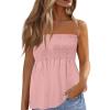 Bandana Swimsuits for Women - Strapless Tube Top Dress Shirts (2-Pink, X-Large) view 1