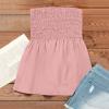 Bandana Swimsuits for Women - Strapless Tube Top Dress Shirts (2-Pink, X-Large) view 2
