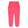 NineFit Basics Cyber of Monday Deals 2024 Capri Pants for Women Summer Stretchy Elastic Waist Joggers Exercise Workout Stylish Sweatpants with Pockets, Medium, A03#hot Pink view 2