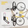 monTEK Swivel Bike Wall Mount, No Heavy Lifting Required Bike Wall Mount, Bike Hangers for Garage, Space-Saving Bike Rack Garage, Easy to Load and Unload, Bike Hanger Can Hold Up to 77 lbs, 4 Pack view 2