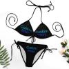 Xvmqgkh Customized Two Piece Swimsuit Bathing Suits Personalized Photo Bikini Set for Women Black S view 4