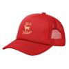 NMNRRPTLS Life is Golden Retriever Mesh Baseball Cap Men Women Adjustable Classic Solid Color Baseball Hat Red view 2