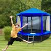 NineFit Basics Trampoline Cover, 6-14 Ft Easy to Install Trampoline Protective Cover Waterproof, Tearproof and UV Resistant Weather for Round Trampolines and Round Swimming Pool view 2