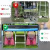 2-Piece Trampoline Shoe Bag - Mesh Storage with 2 Hook & Loop Straps, Indoor Fitness Shoe Organizer, Pink view 4