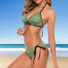 Custom Sexy Bikini Set Two Piece Swimsuit for Women,Personalized Tie Cinched String Triangle Bikini Sets Kiwi S view 2