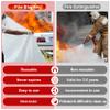 Azazccm Emergency Fire Blanket for Car, Large Fiberglass Fire Suppression Blanket, Survival Safety for Electric Vehicle Truck Automotive Conflagration (13.12x19.68FT), White view 2