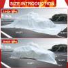 Azazccm Emergency Fire Blanket for Car, Large Fiberglass Fire Suppression Blanket, Survival Safety for Electric Vehicle Truck Automotive Conflagration (13.12x19.68FT), White view 4