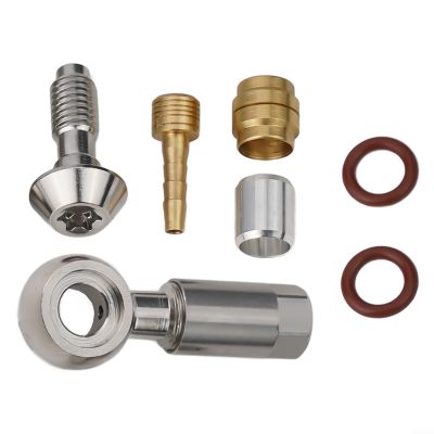 Bike Hydraulic Hose Fitting Insert Banjo Fit For MAGURA MT4 MT6 MT8 MT5 MT7, for Bicycle Brake Tubing Fitting Set, Disc Brake Hose Olive Connector Insert (A)