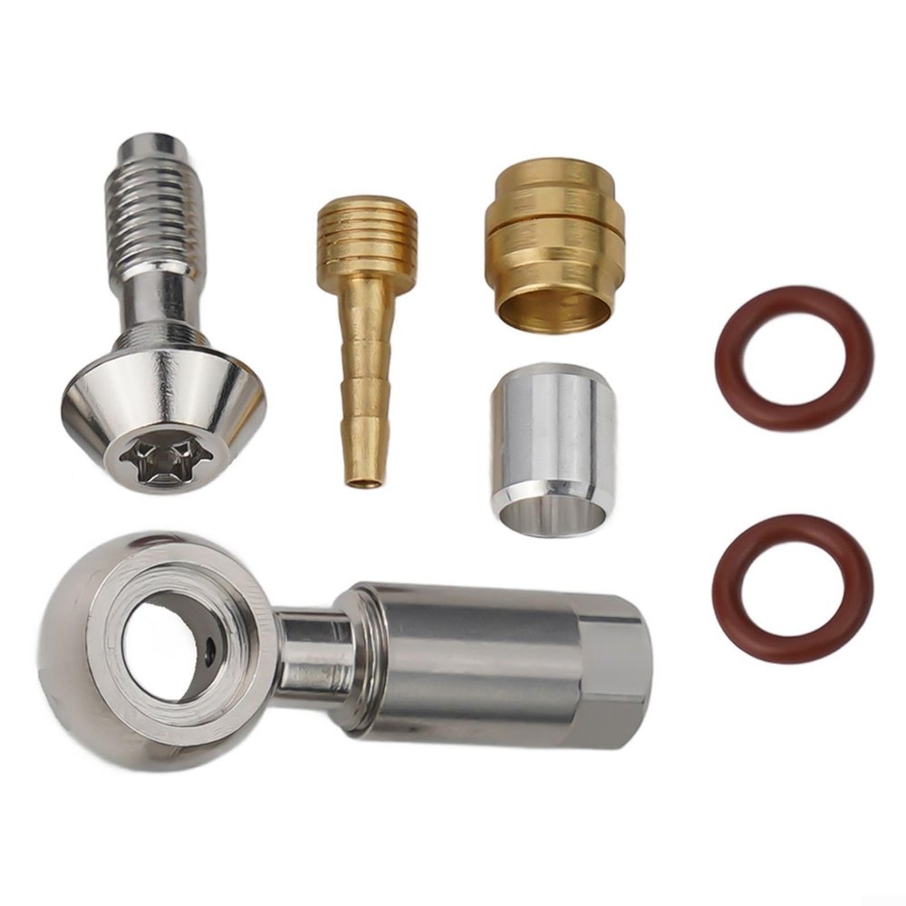 Bike Hydraulic Hose Fitting Insert Banjo Fit For MAGURA MT4 MT6 MT8 MT5 MT7, for Bicycle Brake Tubing Fitting Set, Disc Brake Hose Olive Connector Insert (A)