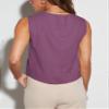Floral Find Womens Casual Button Down Sleeveless Vest Fully Lined V Neck Business Jacket Waistcoat with Pocket (Purple, Large) view 3