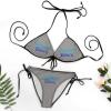Personalized Bikini Set for Women,Funny Custom Bride Swimsuit,Bikini Swimwear for Summer Holiday Bachelorette Party Gravel L view 4