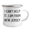 Generic Funny I'm A Jersey Girl At Heart Camping Mug Gifts for Dads from the Garden State on Father's Day - Unique Gifts from New Jersey for the New Jersey Lifer, 12oz, White view 2