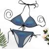 Custom Bathing Suit Personalized Swimsuits with Face Customized Bikini for Beach Swimming Pool Indigo Blue 2XL view 4