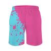 Pynnlts Retro Gradient Color Men's Swim Trunks Quick Dry Funny Summer Beach Shorts Summer Bathing Suits with Pockets Rose Red m view 4