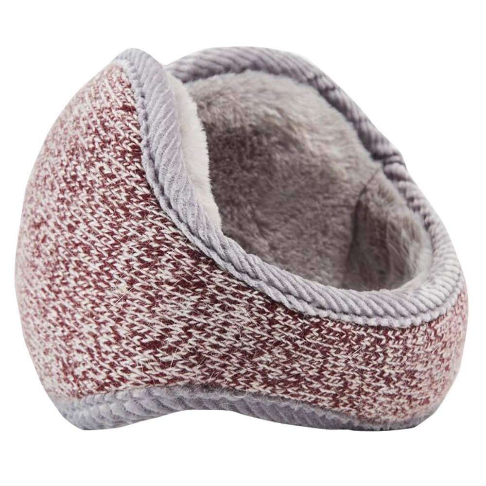 RYZGOJV Winter Outdoor Earmuff Foldable Earmuff Plush Lined Warm Earmuff A02