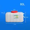 Large Household Capacity Water Tank, Drop-Resistant Portable Horizontal Plastic Water Storage Container with Faucet for Household Water Camping Outdoor Self-Driving Tour(Size:80L) view 2