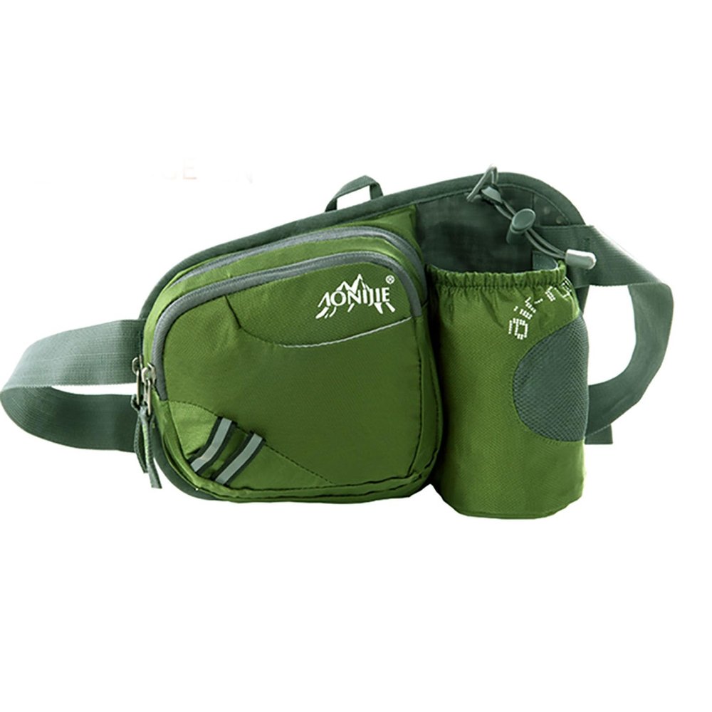 AONIJIE Waist Bag with Water Bottle Holder, Multifunctional Running Waist Bag for Cycling and Running Sports (Army green,One Size)