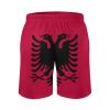 Adugen Origei Mens Swim Trunks Albania Flag Surfing Beach Shorts with Pockets XL view 3