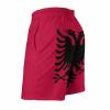 Adugen Origei Mens Swim Trunks Albania Flag Surfing Beach Shorts with Pockets XL view 4