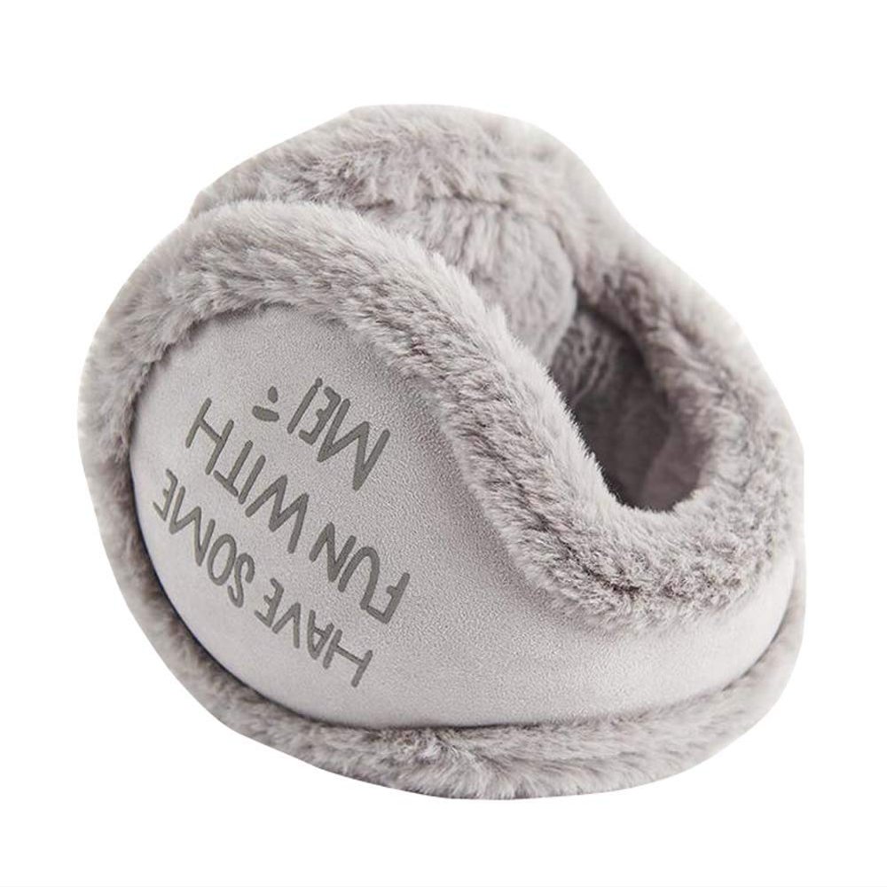 RYZGOJV Winter Outdoor Earmuff Foldable Earmuff Plush Lined Warm Earmuff C01