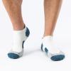 WANDER Men's Athletic Running Socks 7 Pairs Thick Quarter Socks Cushion Ankle Sport Low Cut Socks(7 Pairs White Yarn Blue,Size:10-12) view 2