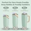 WK IEASON 2PCS Protective Silicone Boots Compatible with Owala FreeSip Sway 30oz 40oz Bottles and 40oz Tumblers, Anti-Slip Bottom Cover Boot for Owala FreeSip Accessories(Rose Quartz Cactus x2) view 2