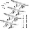 ZOMCHAIN Boat Cleat, Dock Cleat All 316 Stainless Steel Boat Mooring Accessories, Free Installation Accessories Screws (5 inch-4PCS) view 1