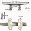 ZOMCHAIN Boat Cleat, Dock Cleat All 316 Stainless Steel Boat Mooring Accessories, Free Installation Accessories Screws (5 inch-4PCS) view 4