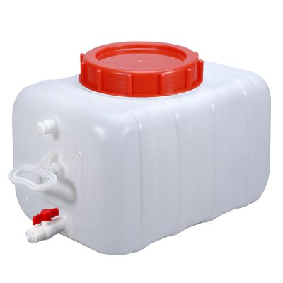 Portable Household Water Storage Containers, Rectangular Food Grade Plastic Bucket Large Drop-Resistant Plastic Water Tank for Outdoor Camping RV Self-Driving Tour(Size:120L)