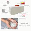 Portable Household Water Storage Containers, Rectangular Food Grade Plastic Bucket Large Drop-Resistant Plastic Water Tank for Outdoor Camping RV Self-Driving Tour(Size:120L) view 2