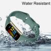 GEAK 4 Pack Slim Band Compatible with Fitbit Charge 5/6 Bands for Women & Men, Soft Silicone Sport Replacement Wristbands for Fitbit Charge 5/6 Fitness Tracker, Black/Plum/Slate/Pine Green view 3